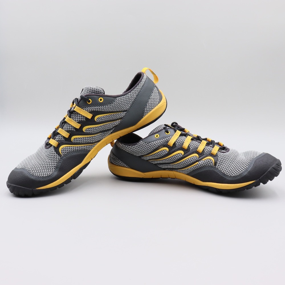 Merrell Mens Trail Glove Smoke Adventure Yellow Size 12 Minimalist Running Shoes - Picture 4 of 8
